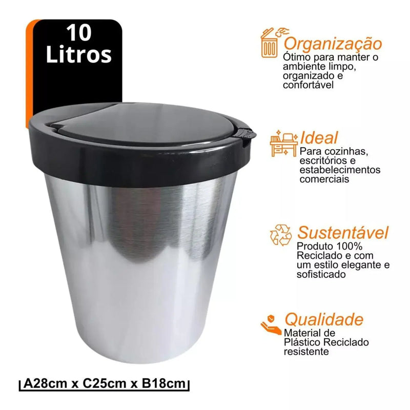 Lixeira 10L - Zeri Ofertas