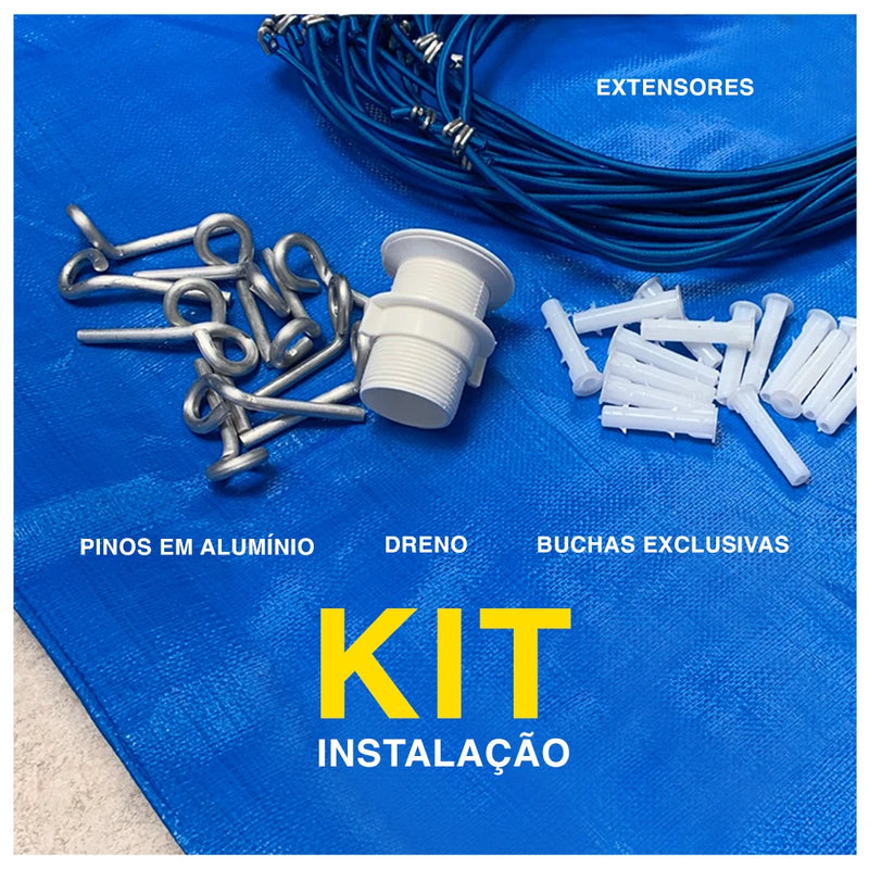 Cobertura Piscina 5 Em 1 Proteção + Térmica Completa 6x3 Mts