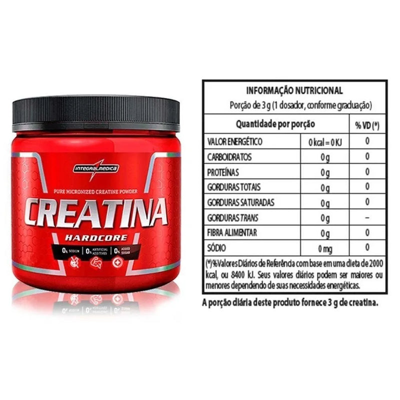 Creatine Monohydrate Hardcore (300g) IntegralMedica - Zeri