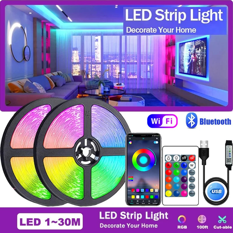 Fita Led para sala, cozinha, decoração, casa, iluminação!